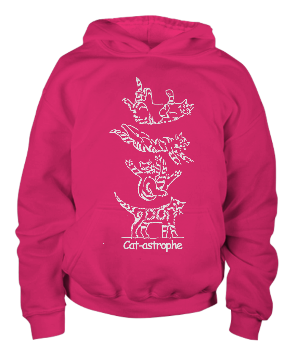 "Cat-astrophe" Youth Hoodie