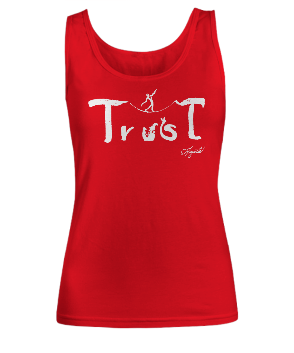 Women's tank, TRUST, by Auguste