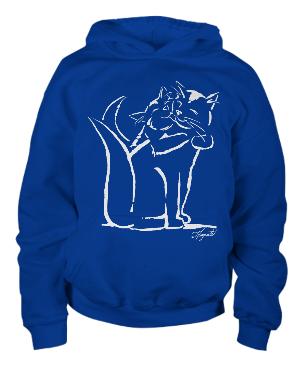 Youth Hoodie CATS R LOVE, by Auguste