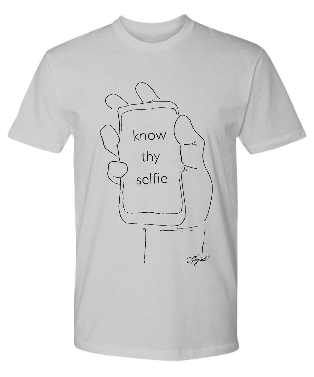 T-Shirt KNOW THY SELFIE, by Auguste