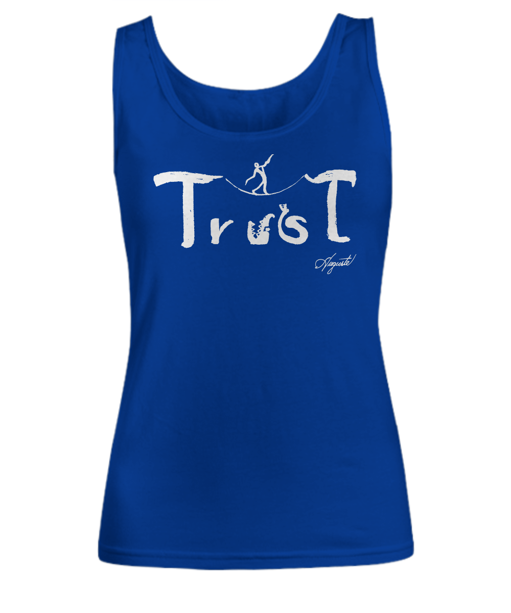 Women's tank, TRUST, by Auguste