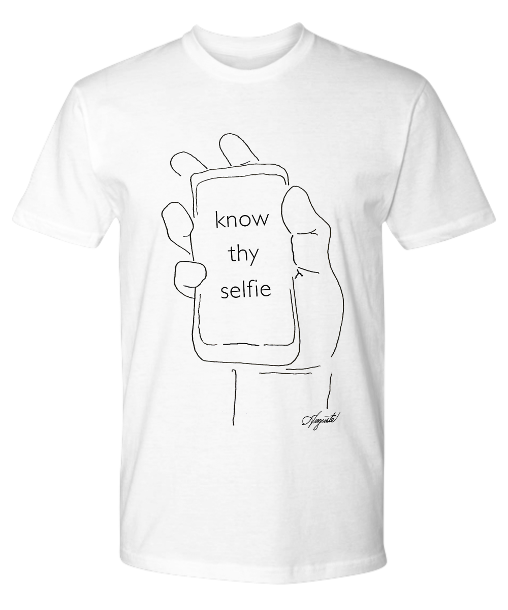 T-Shirt KNOW THY SELFIE, by Auguste