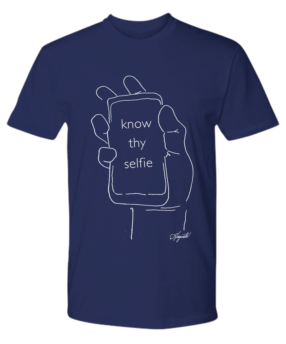 T-Shirt KNOW THY SELFIE, by Auguste