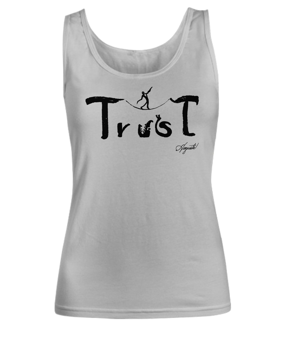 Women's tank TRUST, by Auguste