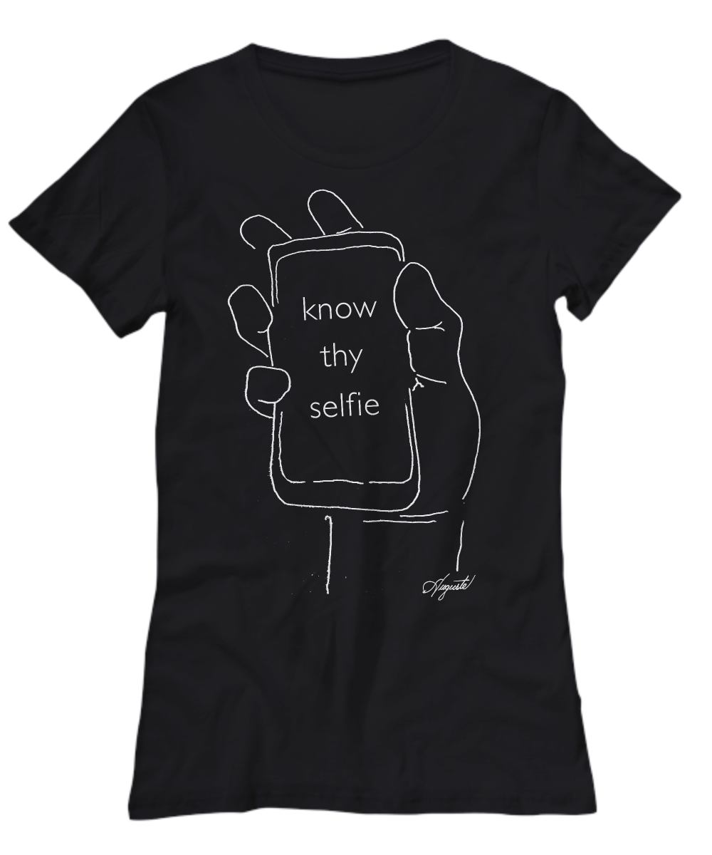 T-Shirt KNOW THY SELFIE, by Auguste