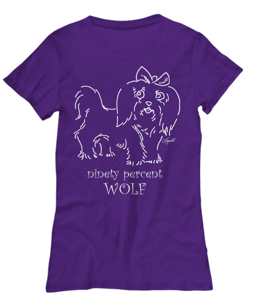 T-Shirt NINETY PERCENT WOLF, by Auguste