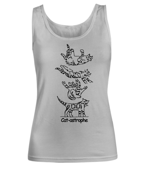 Women's tank CAT-ASTROPE, by Auguste