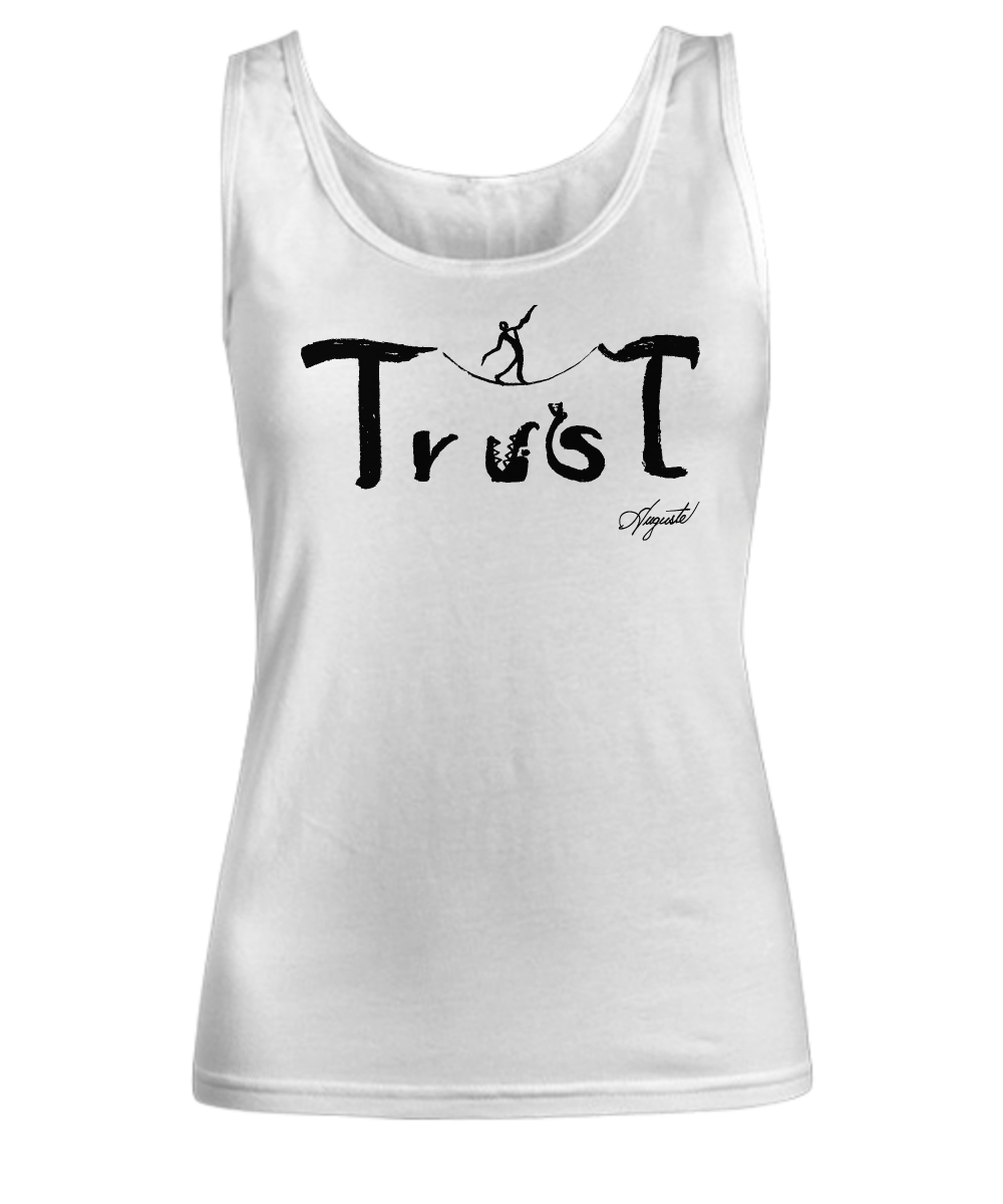 Women's tank TRUST, by Auguste