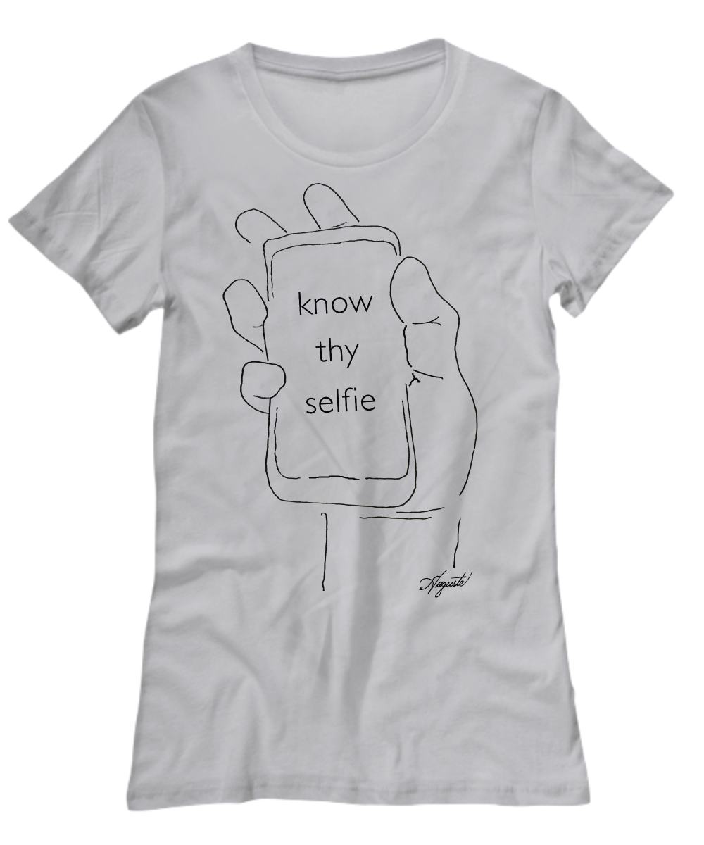 T-Shirt KNOW THY SELFI, by Auguste