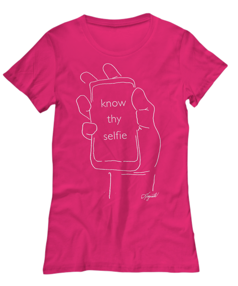 T-Shirt KNOW THY SELFIE, by Auguste