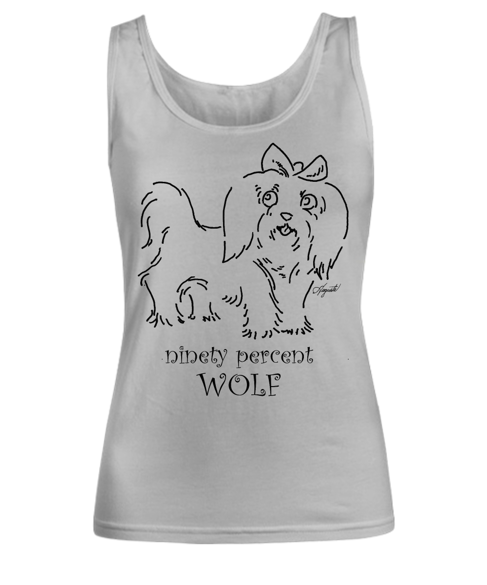 "Ninety Percent Wolf" Women's Tank